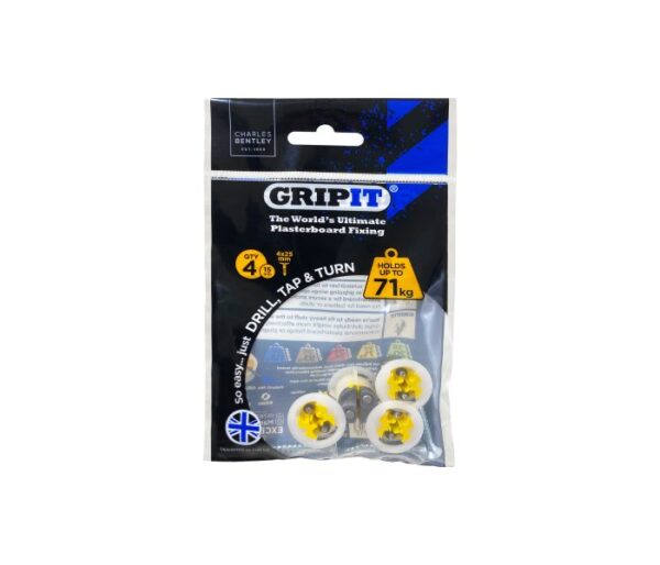 Grip It - NEW Heavy Duty Plasterboard Fixings, Grip It Fixings - New