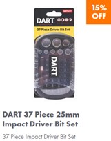 DART 37 Piece 25mm Impact Driver Bit Set 