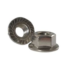 A2 stainless steel serrated flange nut DIN 6923 M10 pack of 100