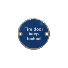 Fire Door Keep Locked Disc
