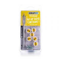 Gripit 15mm Plasterboard Fixings - Curtain Kit