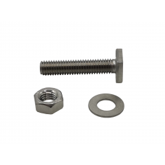 Stainless Steel Square Head Bolts, Nuts & Washers - Pack of 100
