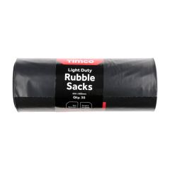 TIMCO Rubble Sacks – Light Duty (50L Bags) 30 pack 