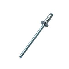 Domed Head Rivets A2 Stainless Steel Mandrel, Steel Head (Carbon Steel With Zinc Coating)