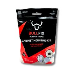 Bullfix Universal Heavy-Duty Cabinet Fixing Kit For Plasterboard (pack of 4) 