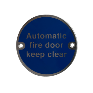 Automatic Fire Door Keep Clear Disc