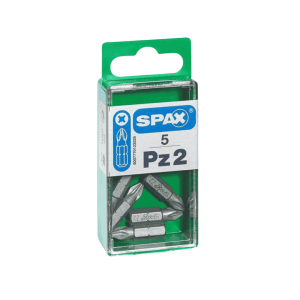 SPAX POZI PZ2 -5 Bit Set - LENGTH 25MM