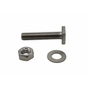 Stainless Steel Square Head Bolts, Nuts & Washers - Pack of 10