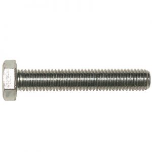 Zinc hexagon head high tensile setscrews DIN 933 (grade 8.8) 