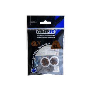 GripIt 20mm Plasterboard Fixings - 4 Pack