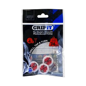GripIt 18mm Plasterboard Fixings - 4 Pack