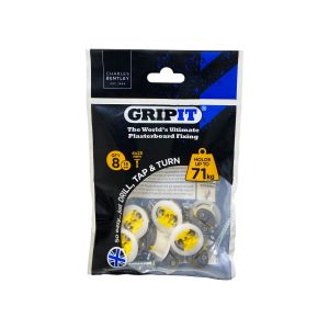 GripIt 15mm Plasterboard Fixings - 8 Pack