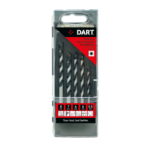 DART 5 Piece Premium Multipurpose Drill Bit Set Hex