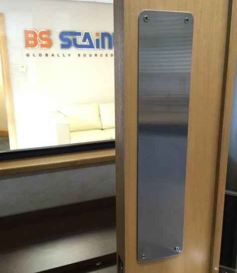 Kick & Push Plates: Stainless Steel Door Protection