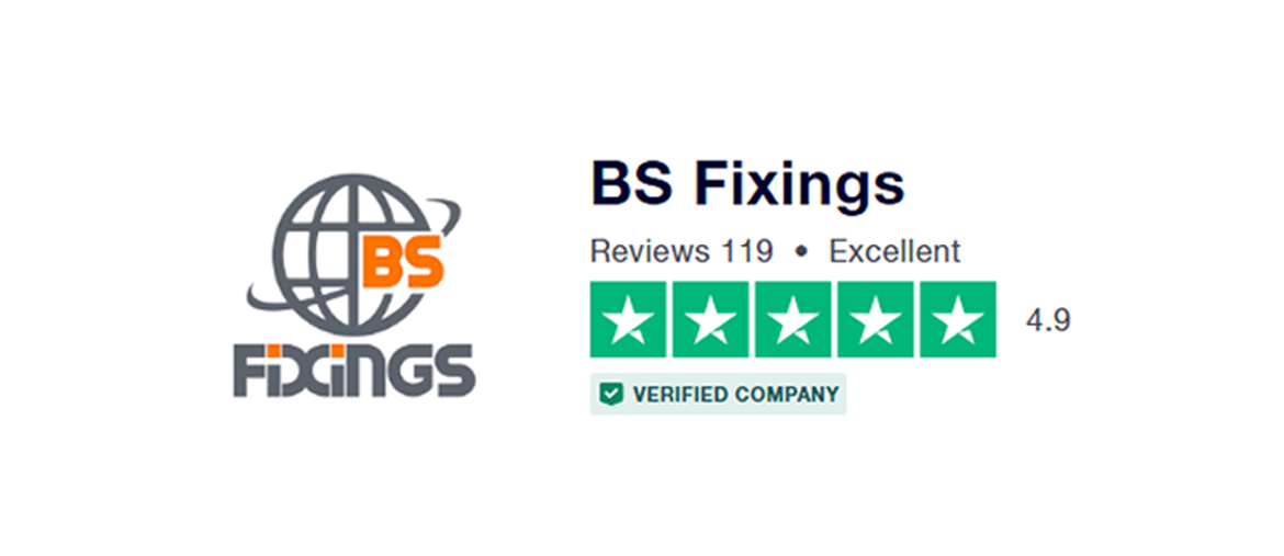 100 reviews on Trustpilot smashed and BS Fixings Rated Excellent
